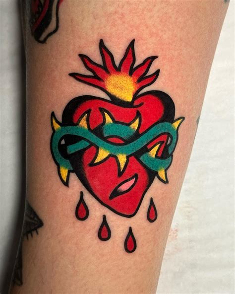 sailor jerry heart tattoo|More.